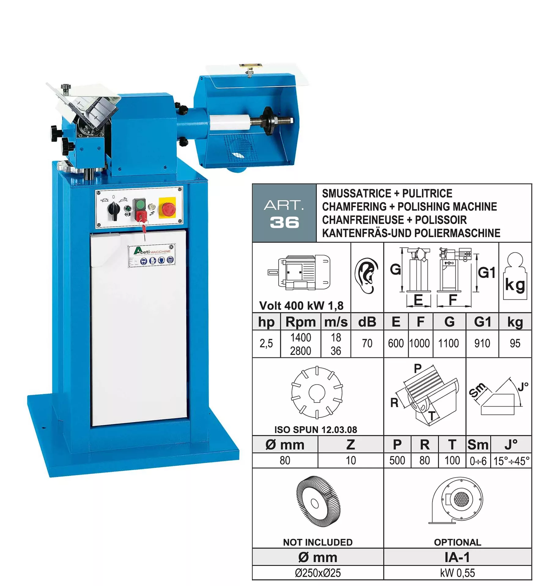 fazowarka, ukosowarka, aceti, A36